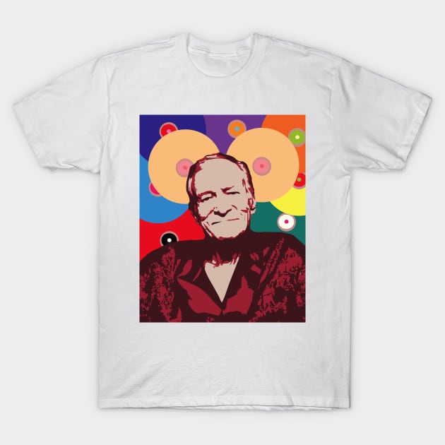 Rest in Boobs - Hugh Hefner T-Shirt by deificusArt